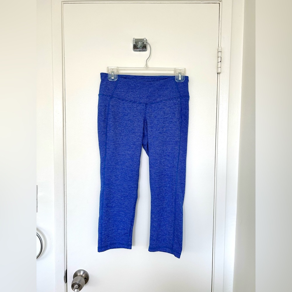 Blue & White Stripe Leggings